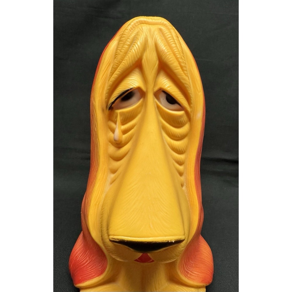 Vintage 1971 Axelrod Blow Mold Coin Bank Crying Basset Hound - Picture 12 of 12